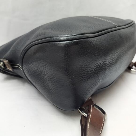 Dooney & Bourke Black Pebbled Leather Top Handle Zipper Closure Backpack main image 5